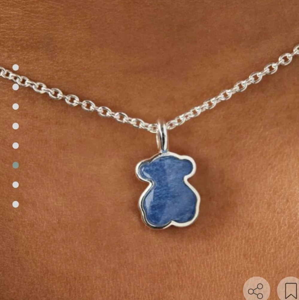 Tous New! Colors Neckace & Quartz Bear Pendant - Picture 2 of 7